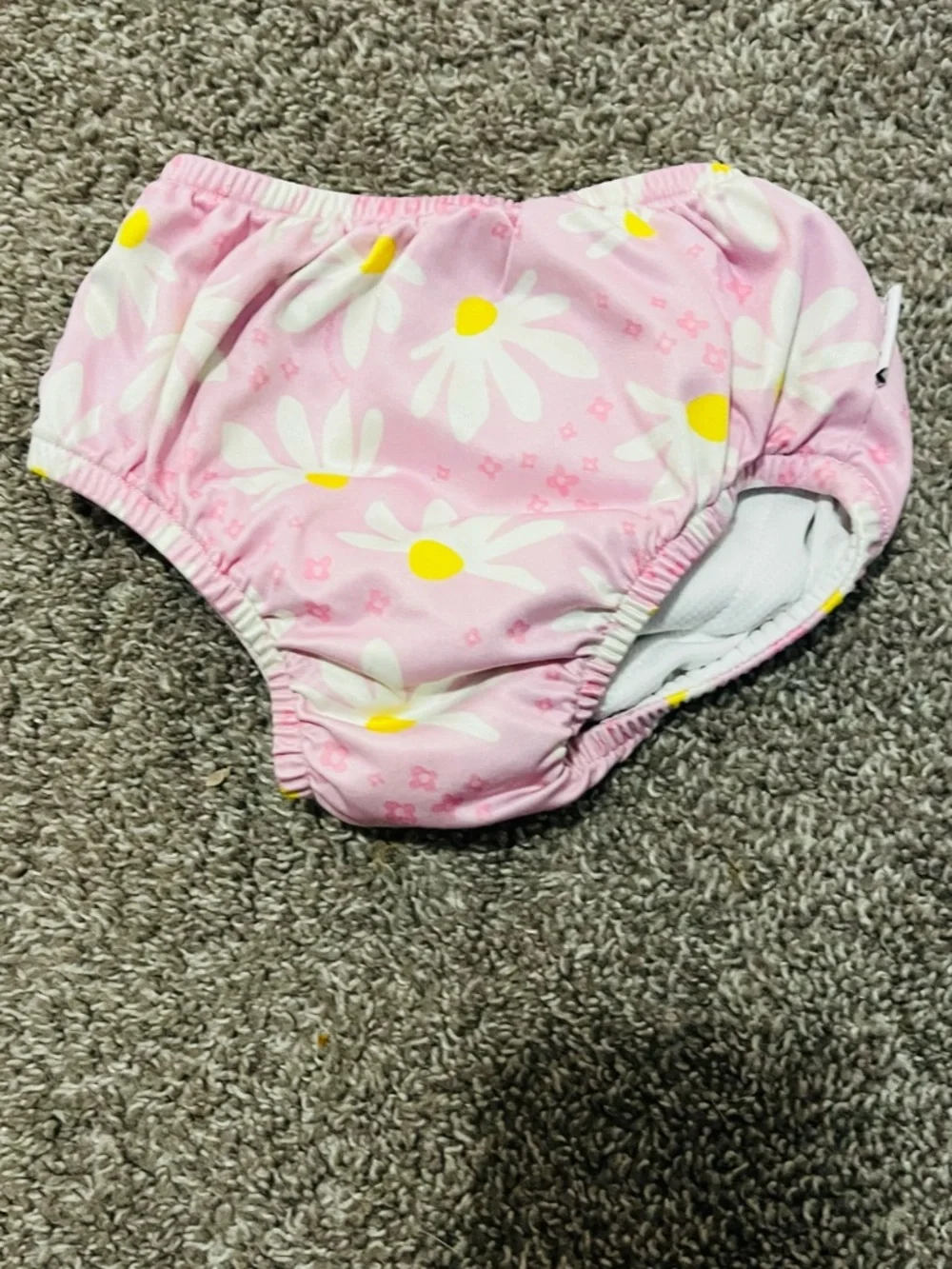 Pink Daisy Swim Diaper Cover for Kids
